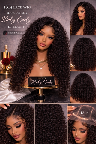 Kinky With Curly Baby Hair 210% Density