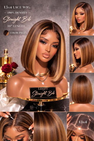 Straight Bob Wig-180% Density